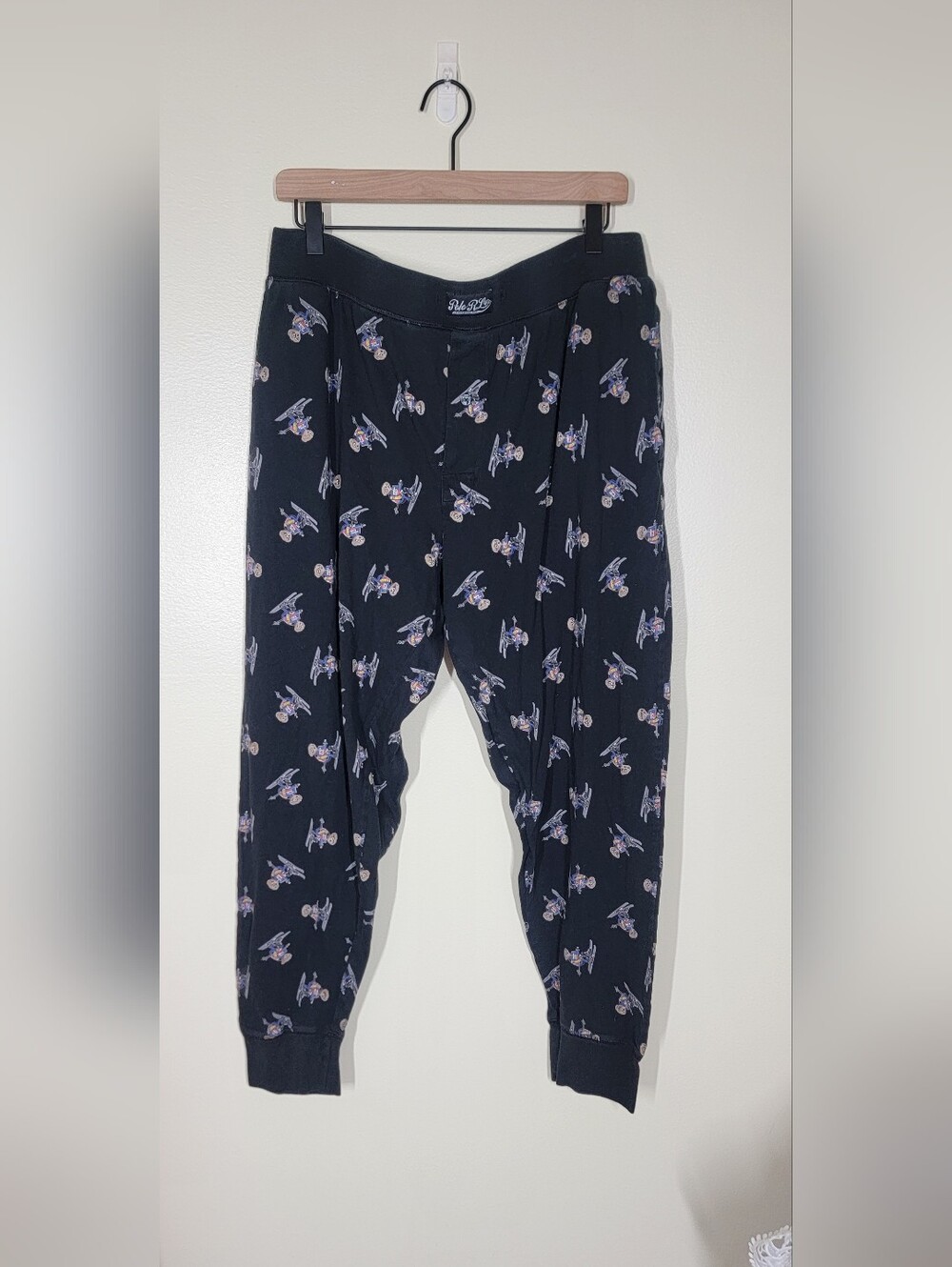 Men's Polo Bear Skiing Pajama Jogger Bottoms Size Extra Large